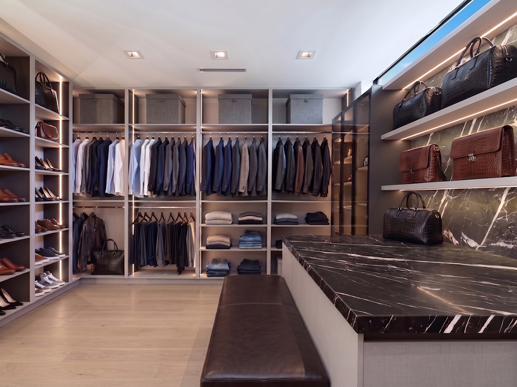 Custom closet design Miami by True Custom